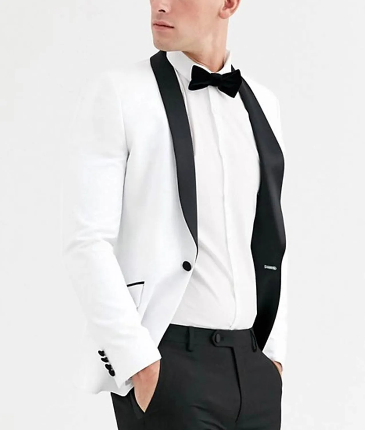 13 Reasons Why Justin Foley Tuxedo - White Tuxedo