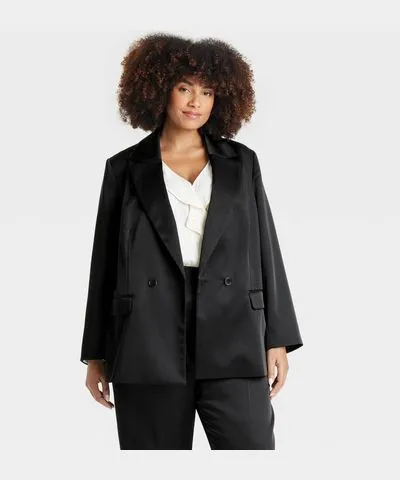 A New Day Women's Structured Satin Blazer