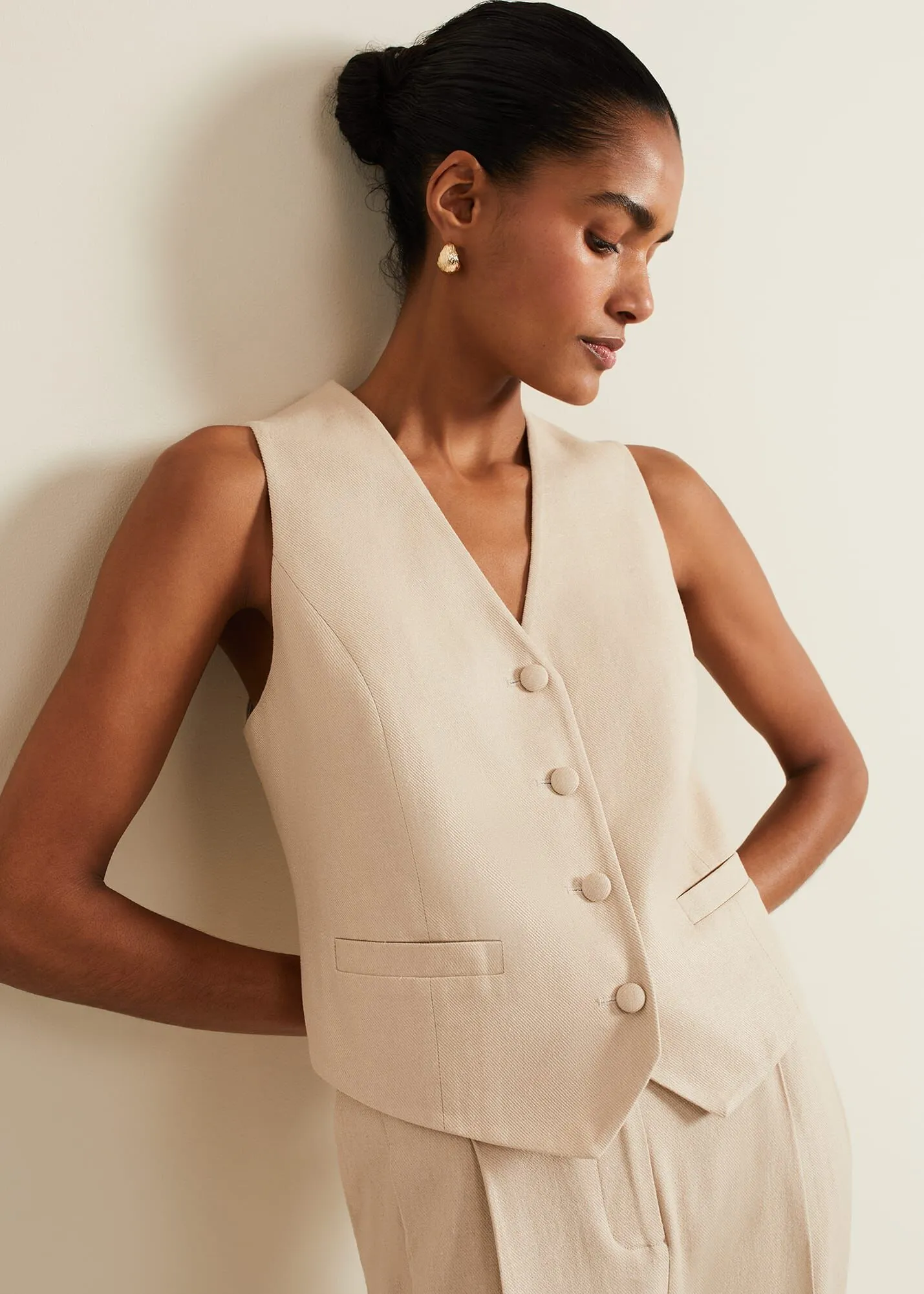 Addison Linen Waistcoat