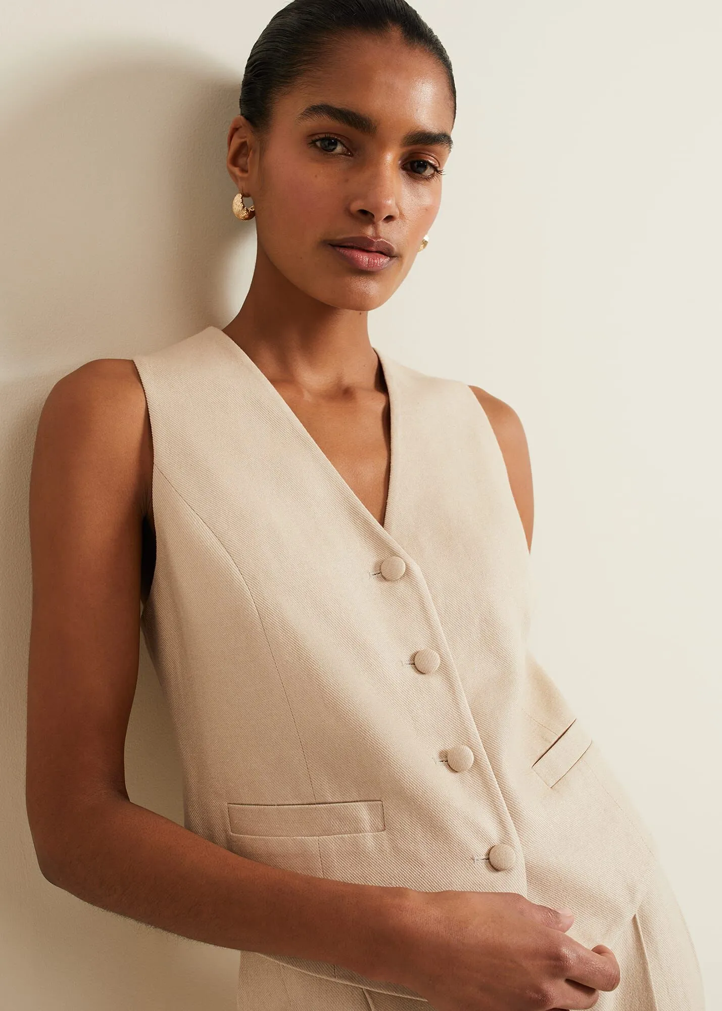 Addison Linen Waistcoat