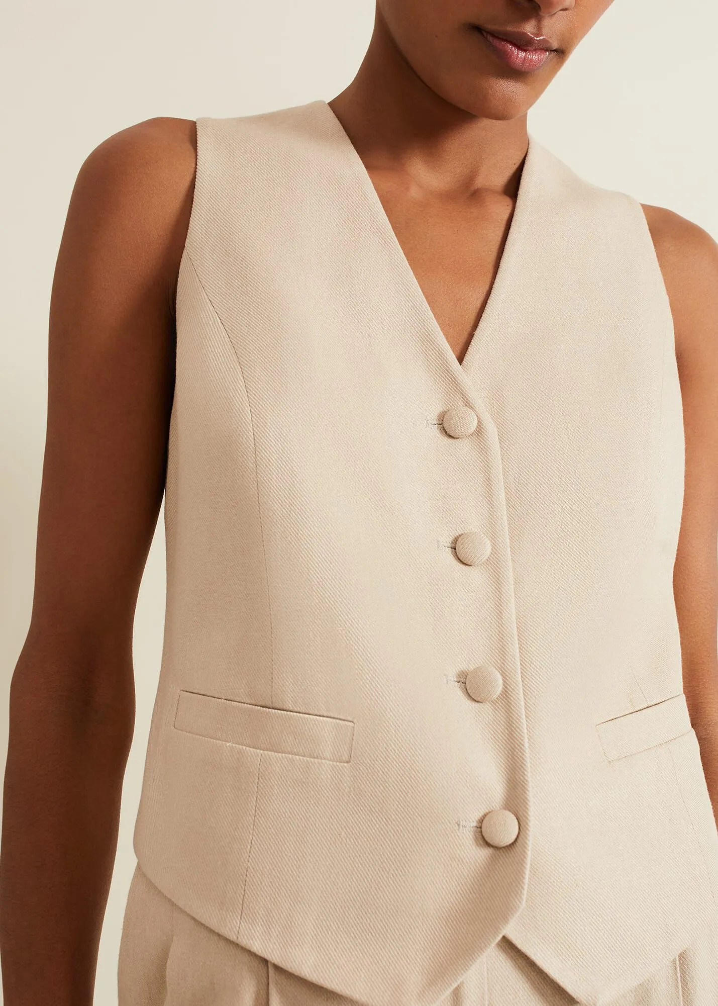 Addison Linen Waistcoat