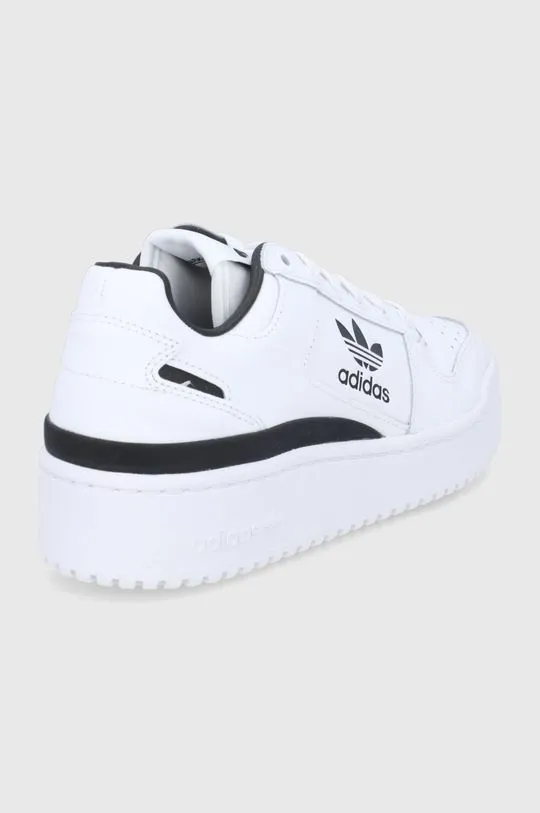 adidas Originals leather shoes Forum Bold white color