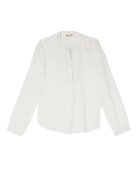 Adley Long Sleeve Top -  White