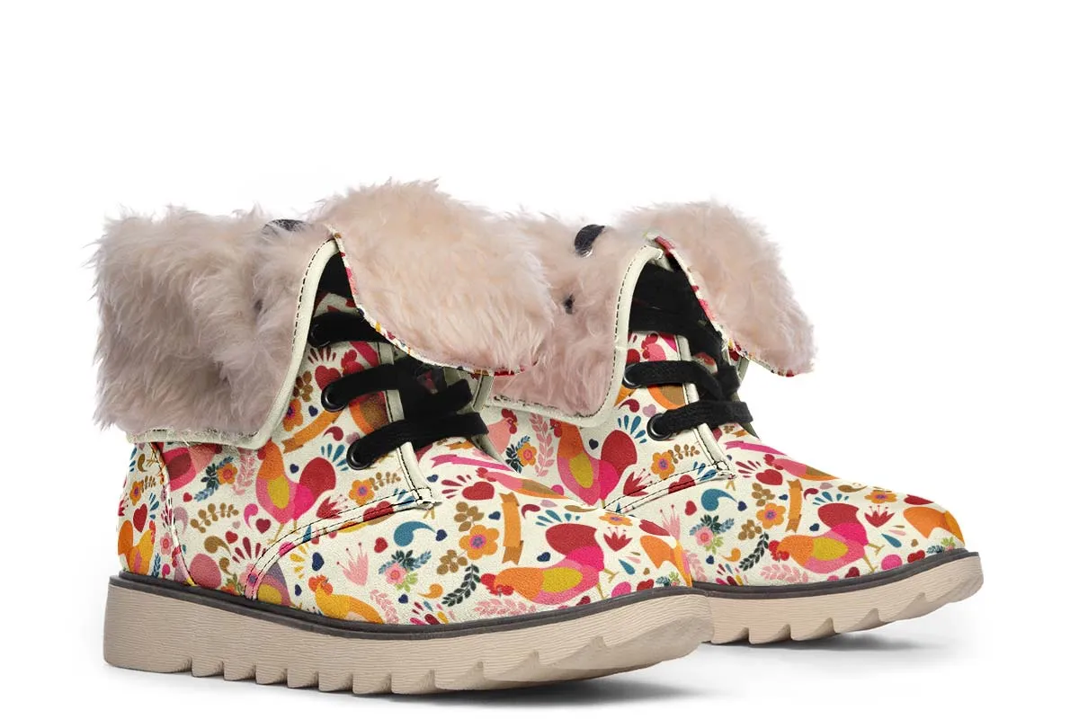 Adorable Chicken Polar Vibe Boots