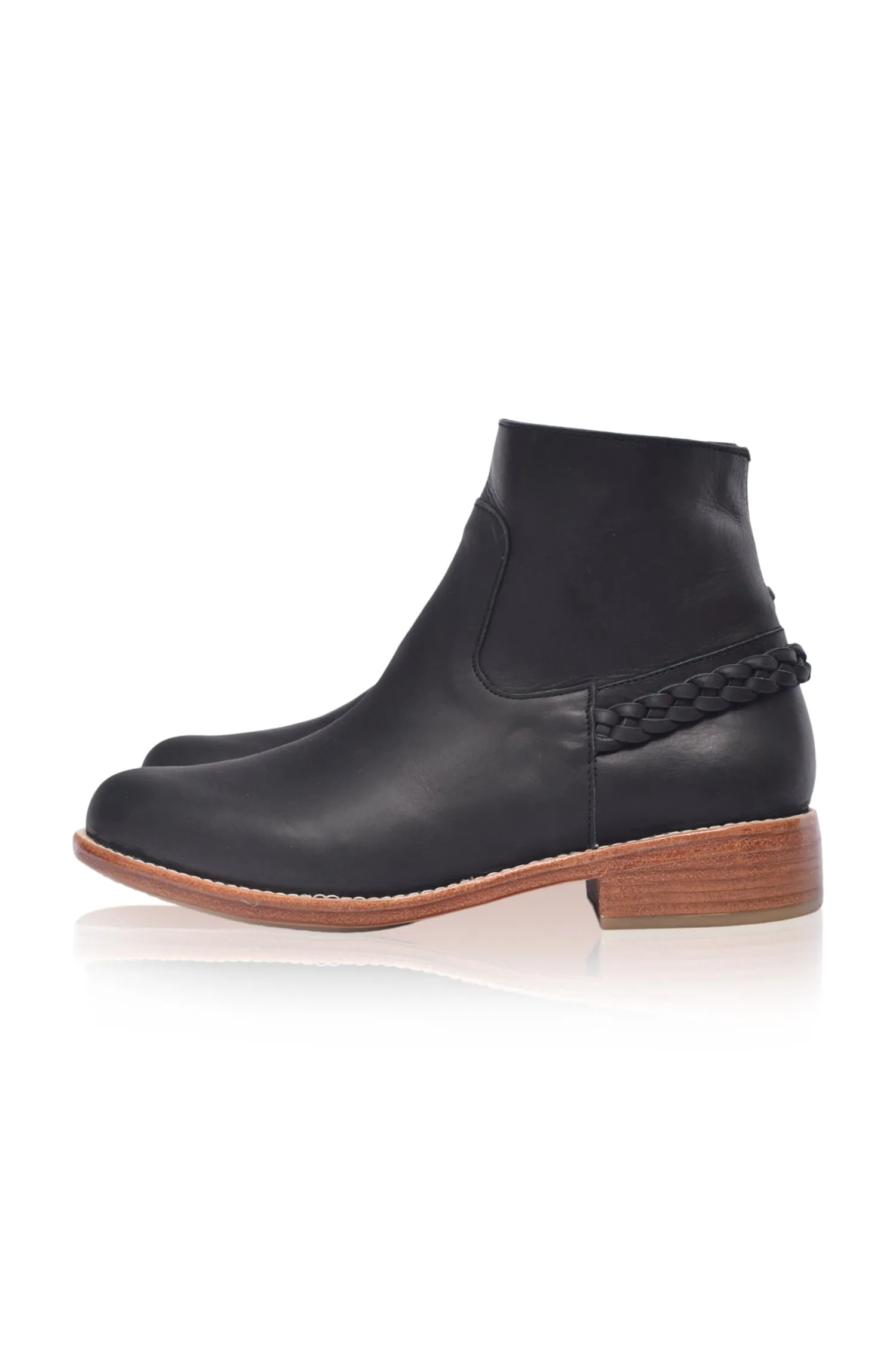 Alexa Ankle Leather Boots