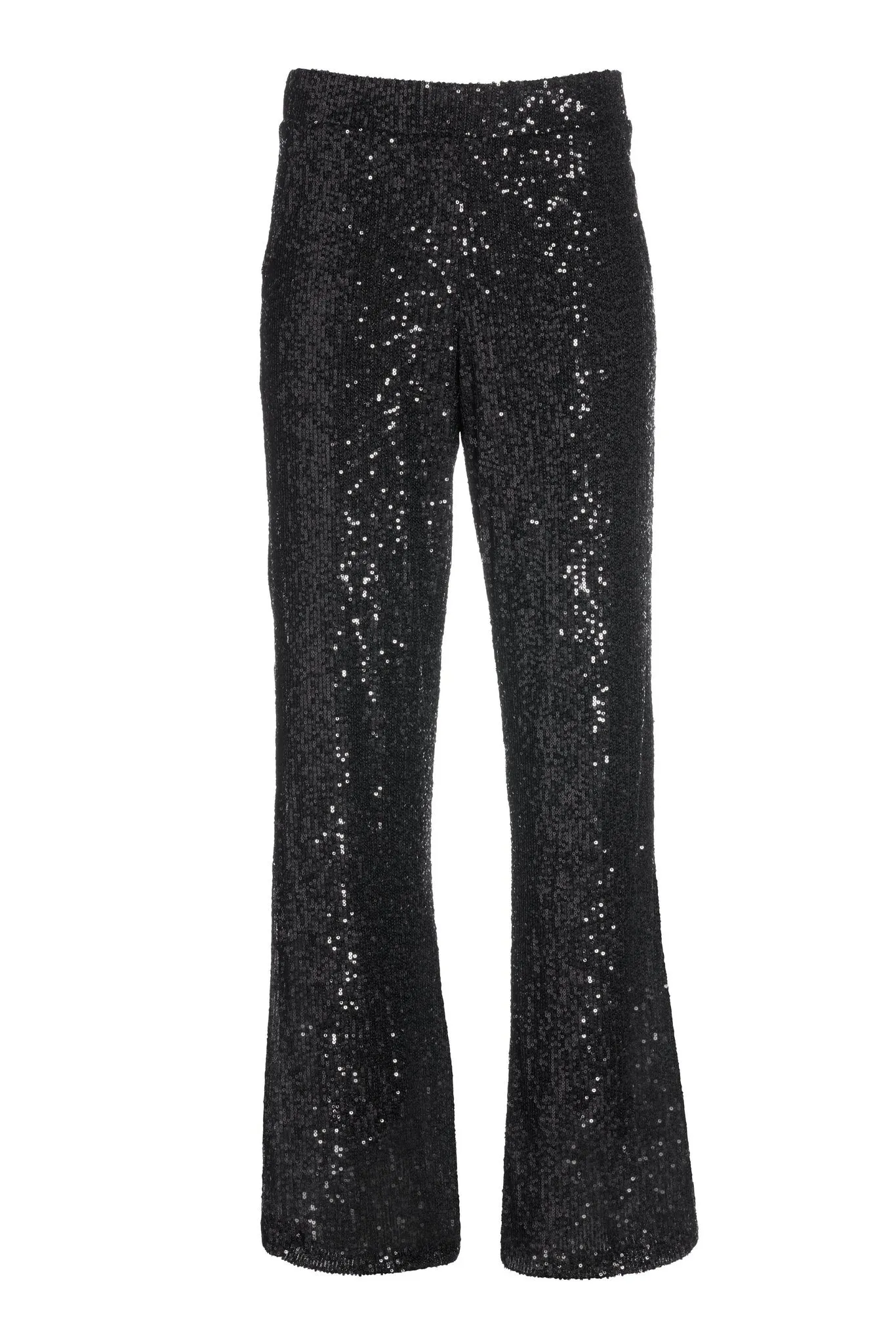 All Over Sequin Palazzo Pant Black