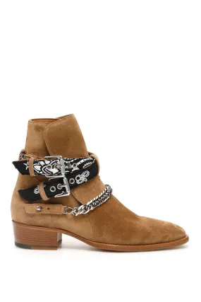 Amiri Bandana Buckle Boots