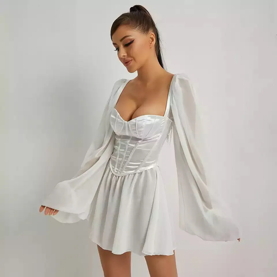 ARABELLA CHIFFON MINI DRESS