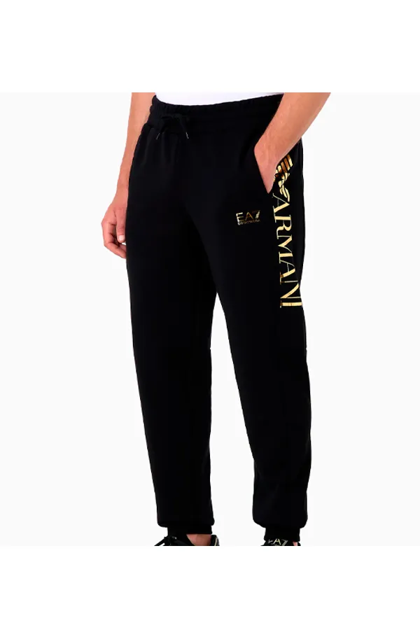 Armani EA7 Pants Tape Logo Black/Gold