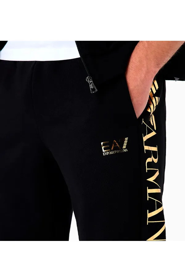 Armani EA7 Pants Tape Logo Black/Gold