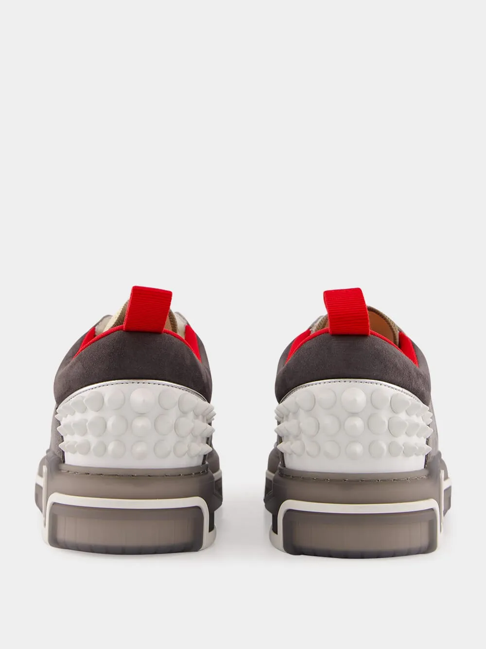 Astroloubi Leather Sneakers with Spike Detailing