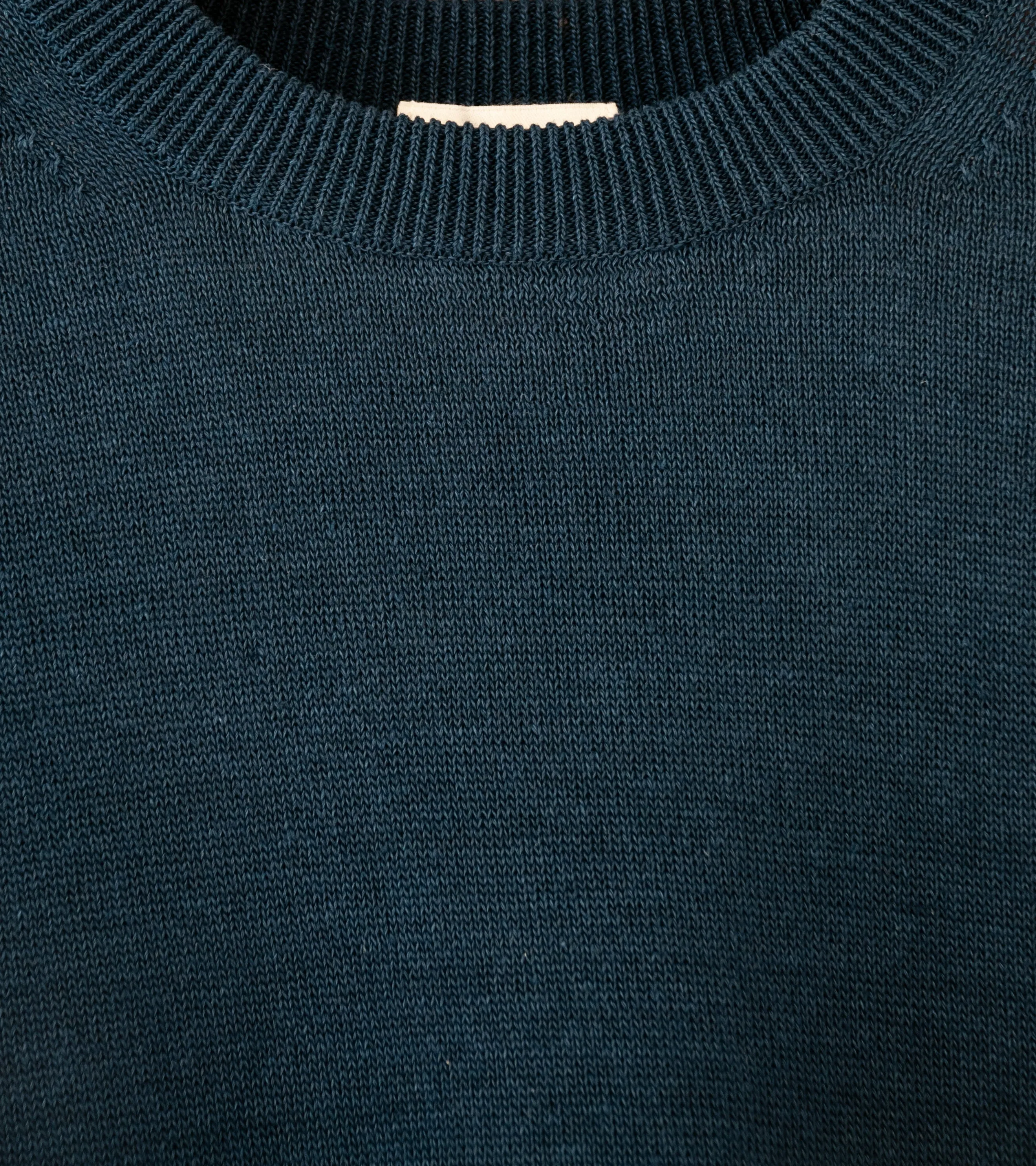 Aton 'Crewneck Sweater' (Navy Hemp Knit)