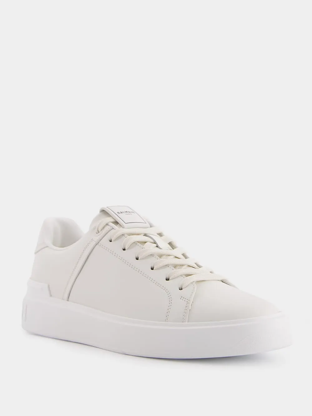 B-Court Monochrome Cream Leather Sneakers