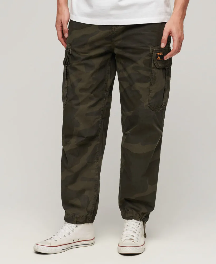 Baggy Parachute Pant | Telo Olive Camo