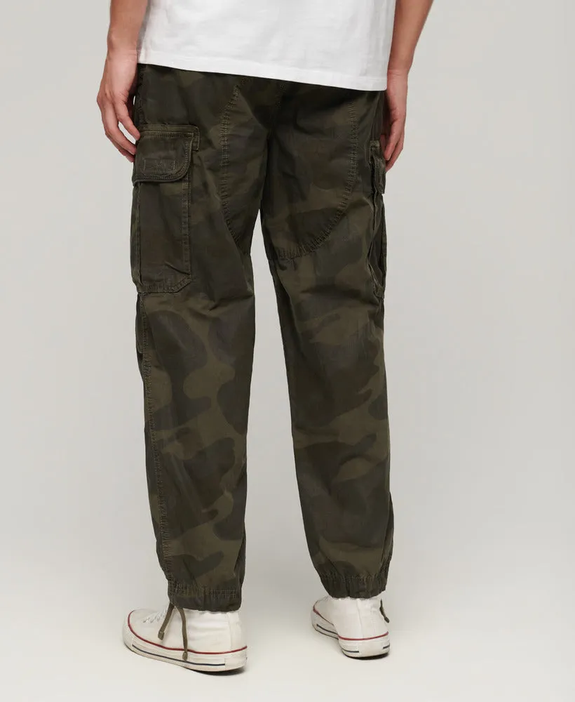 Baggy Parachute Pant | Telo Olive Camo