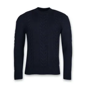 Barbour - Essential Cable Knit Jumper In Navy