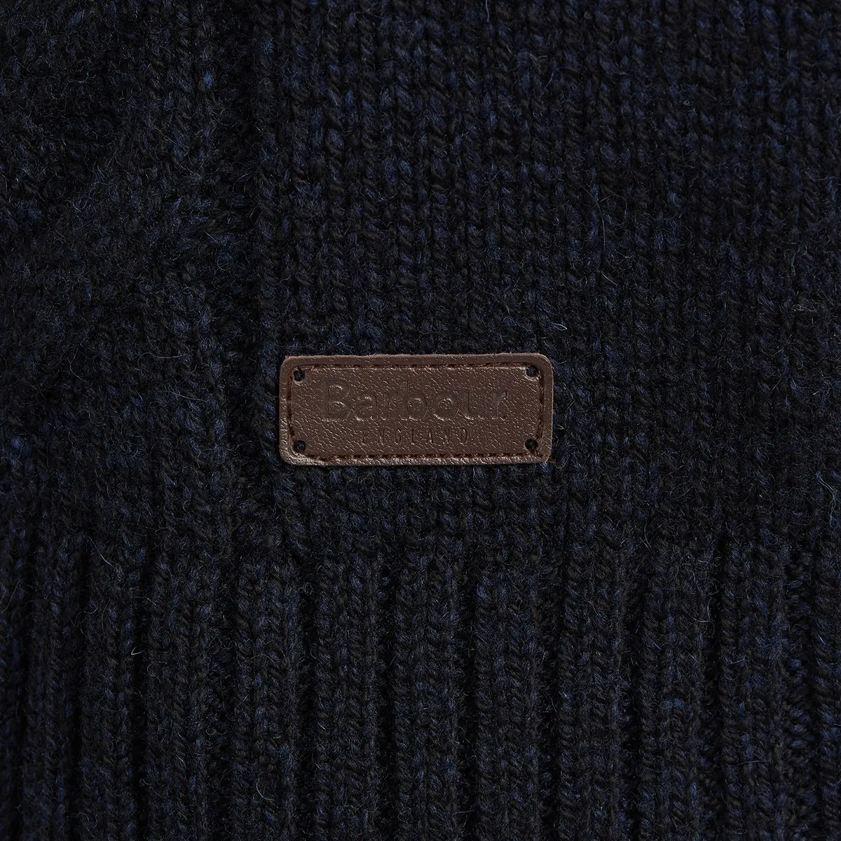 Barbour - Essential Cable Knit Jumper In Navy