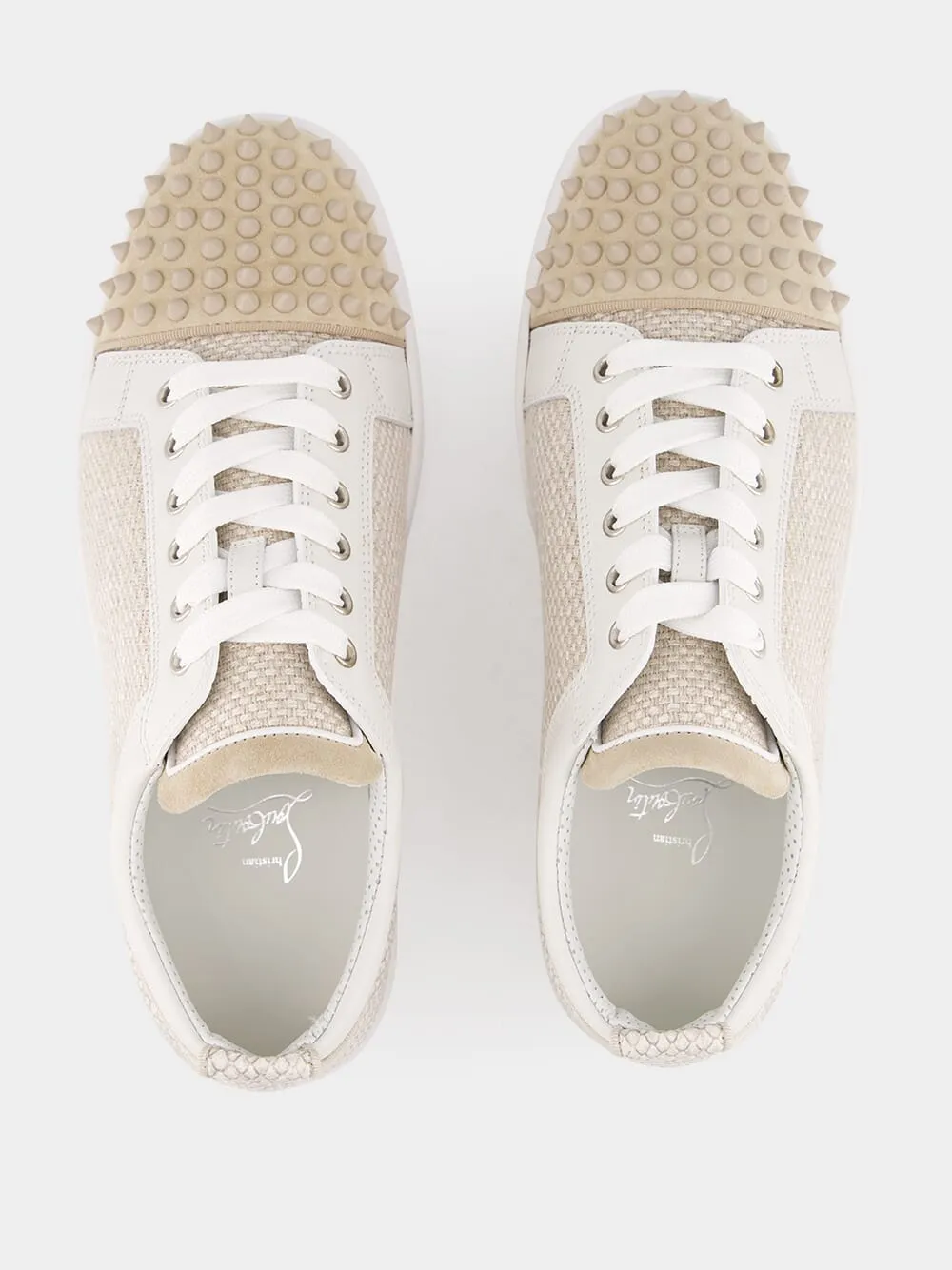 Beige Louis Junior Spikes Sneakers