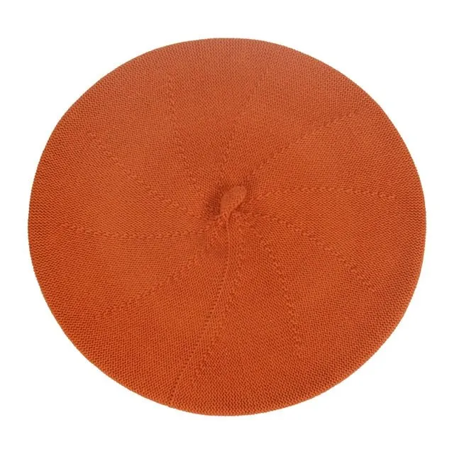 Beret Queen Monica (Brick Red)