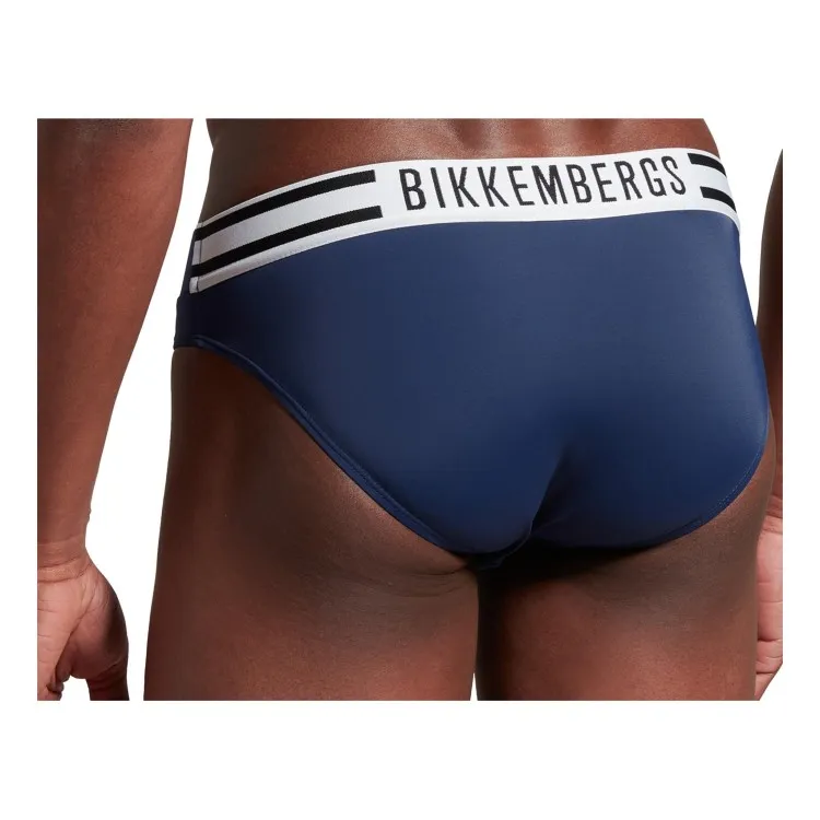 BIKKEMBERGS BKK3MSP03 Costume Slip Uomo Navy