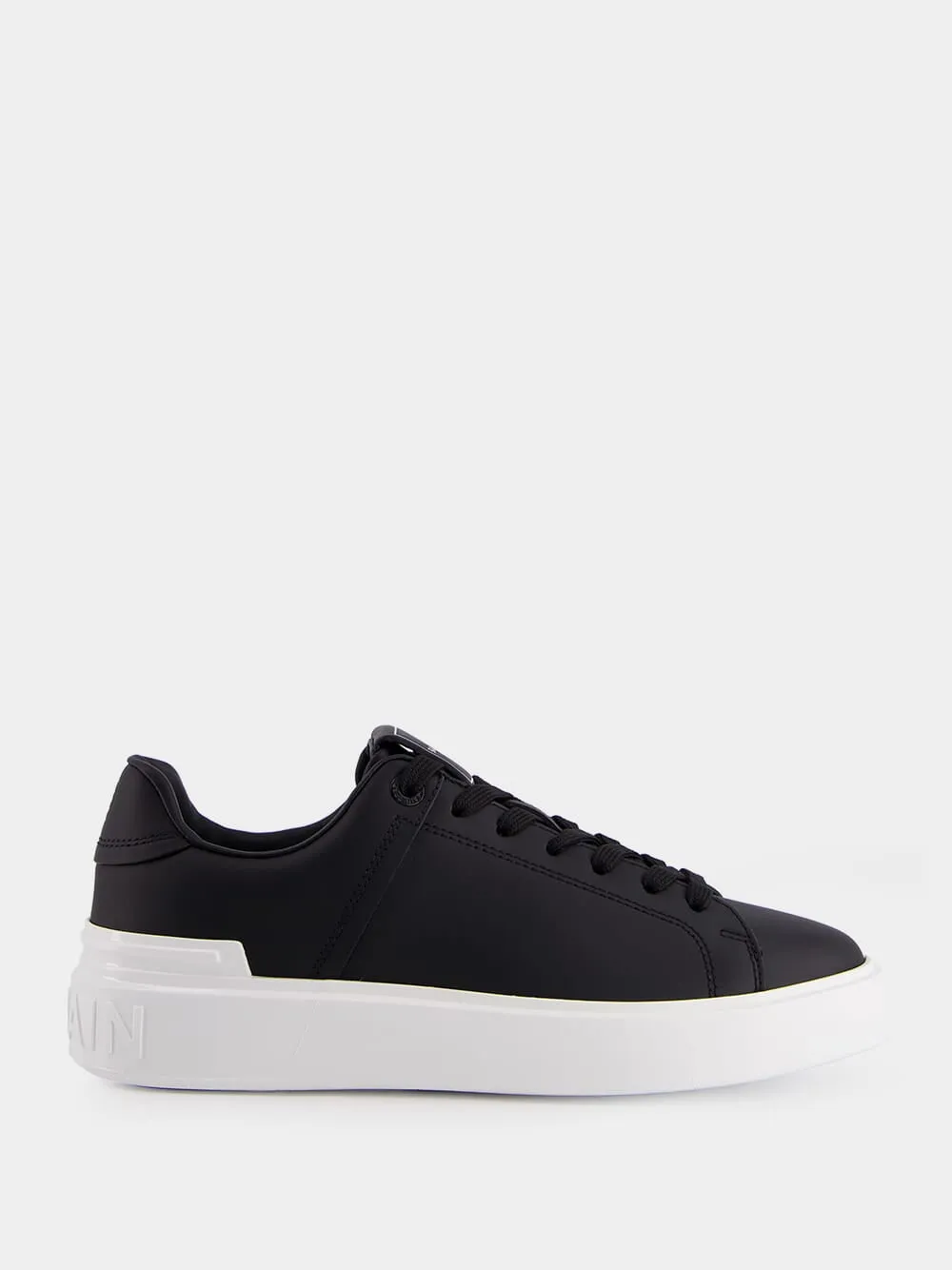 Black B-Court Calfskin Sneakers