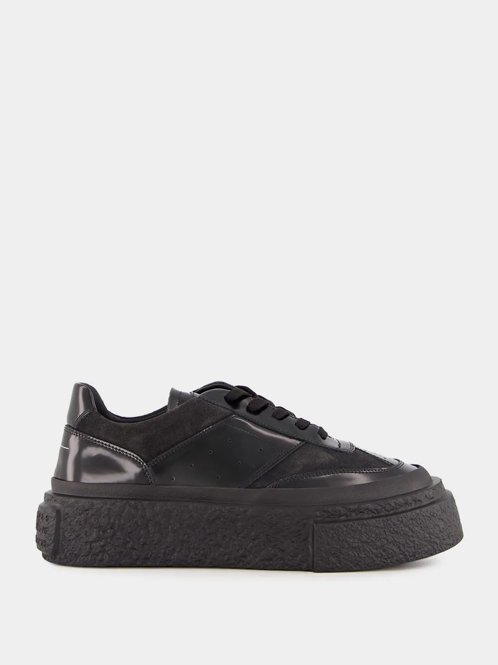 Black Patent Leather Sneakers