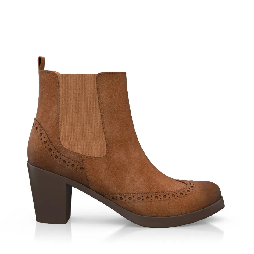 Block Heel Ankle Boots 10420