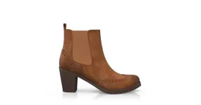 Block Heel Ankle Boots 10420