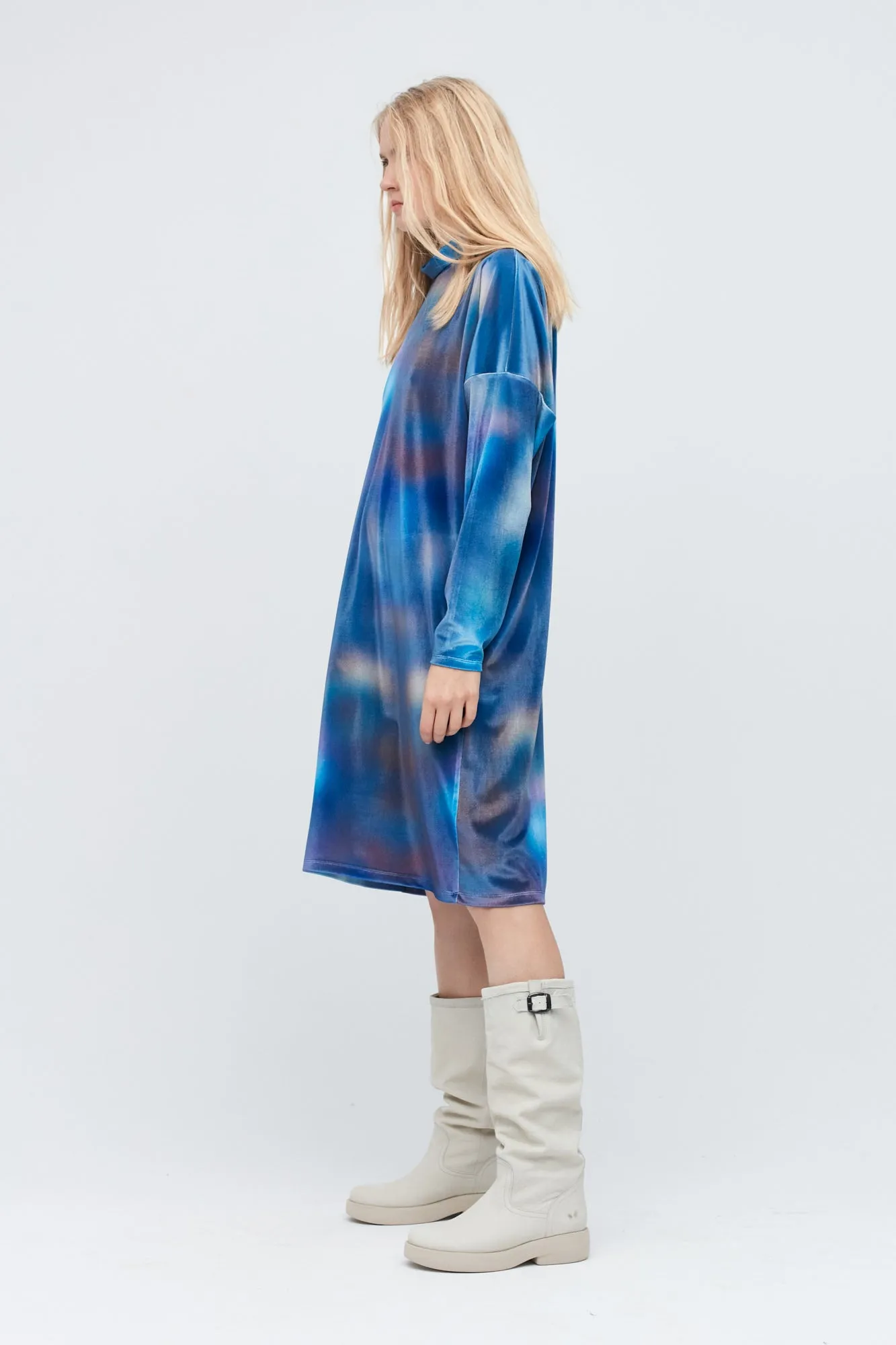 Blue Snow Leo dress