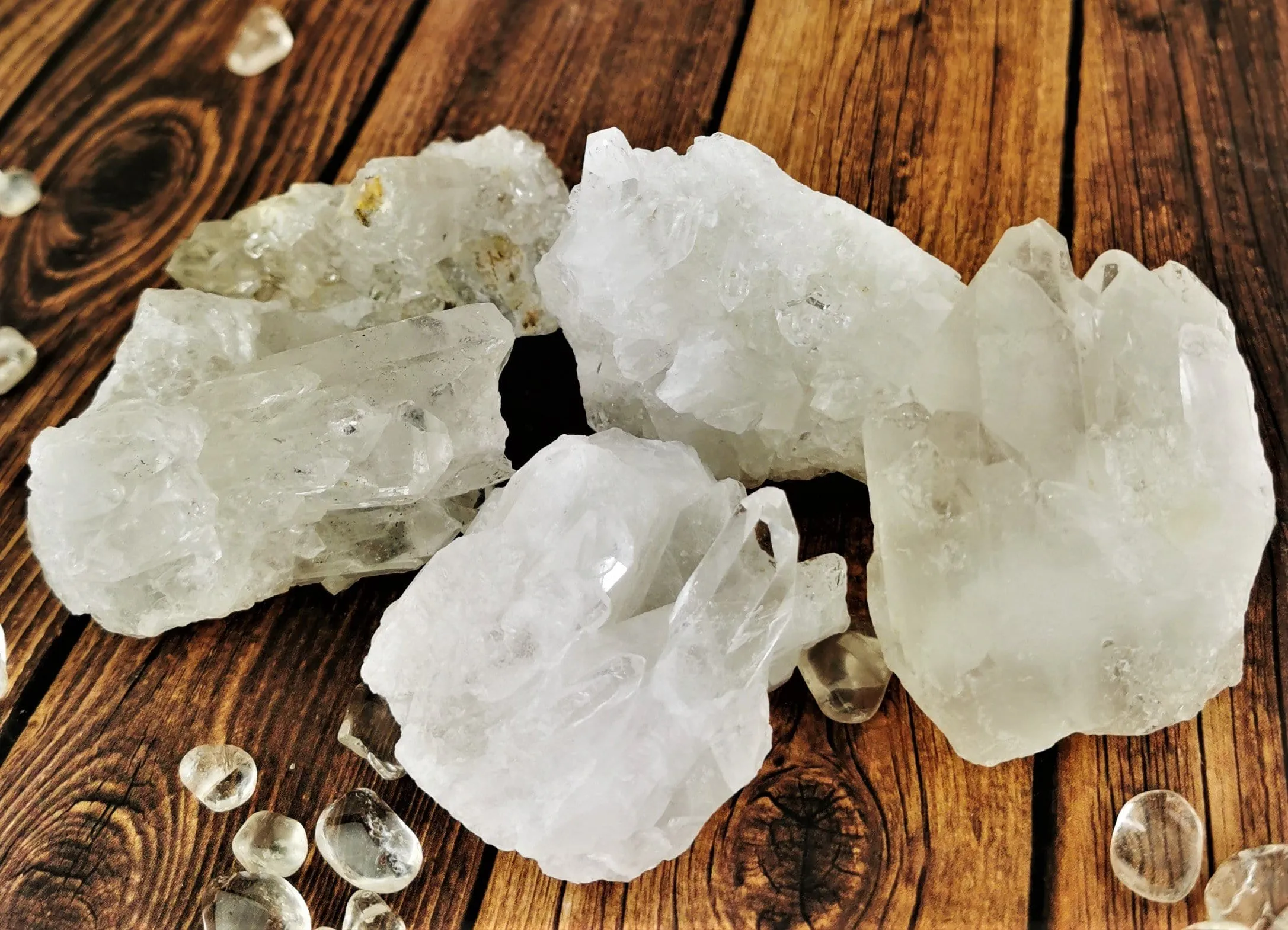 Brazilian Quartz Cluster Pieces