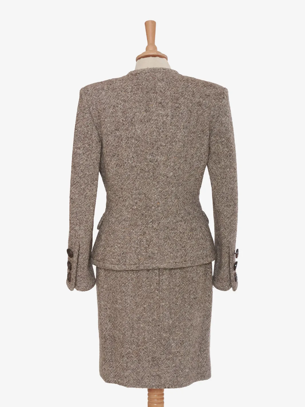 Brown Wool Vintage Tailleur