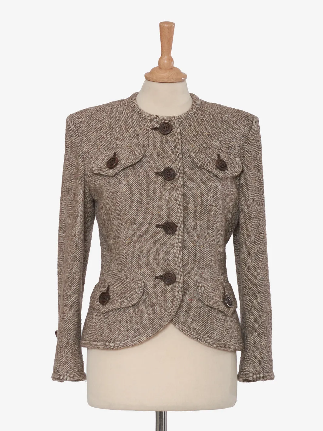 Brown Wool Vintage Tailleur