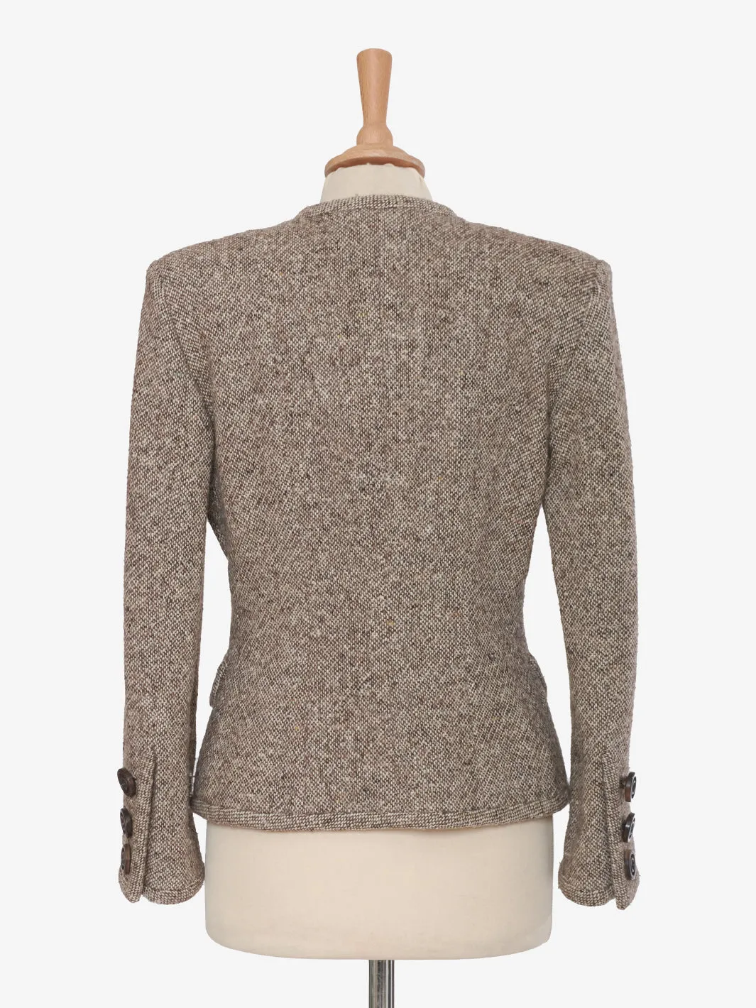 Brown Wool Vintage Tailleur