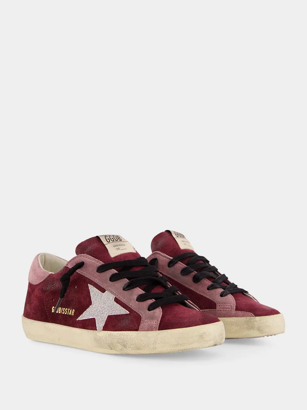 Burgundy Superstar Classic Sneakers