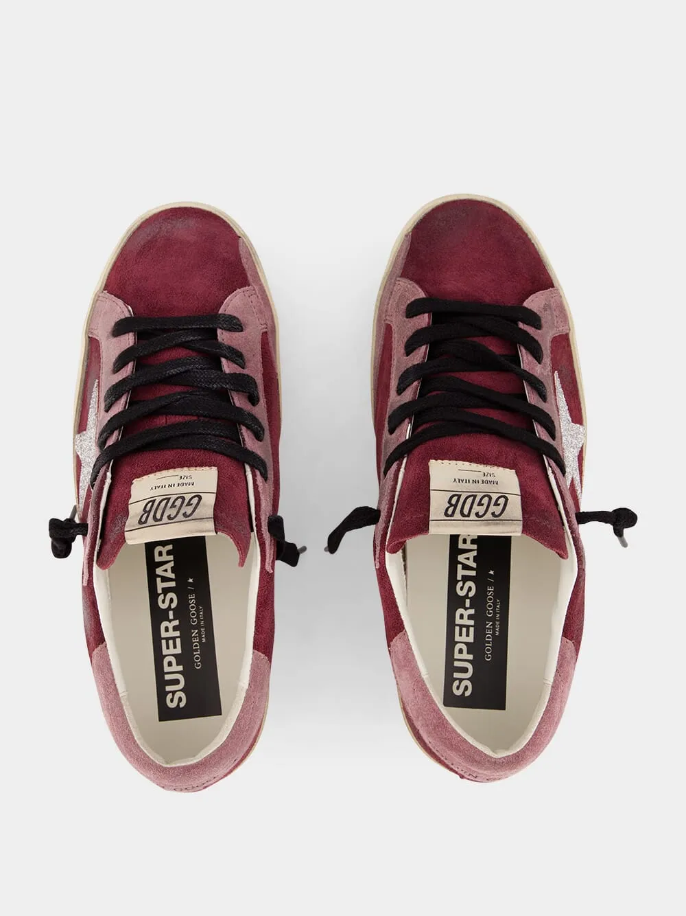 Burgundy Superstar Classic Sneakers