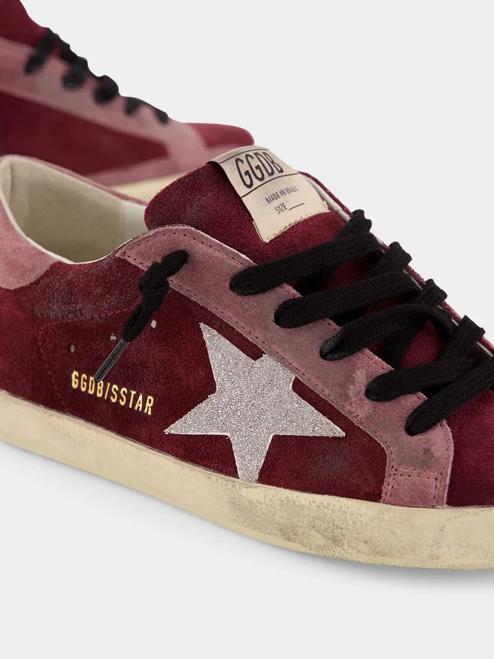 Burgundy Superstar Classic Sneakers