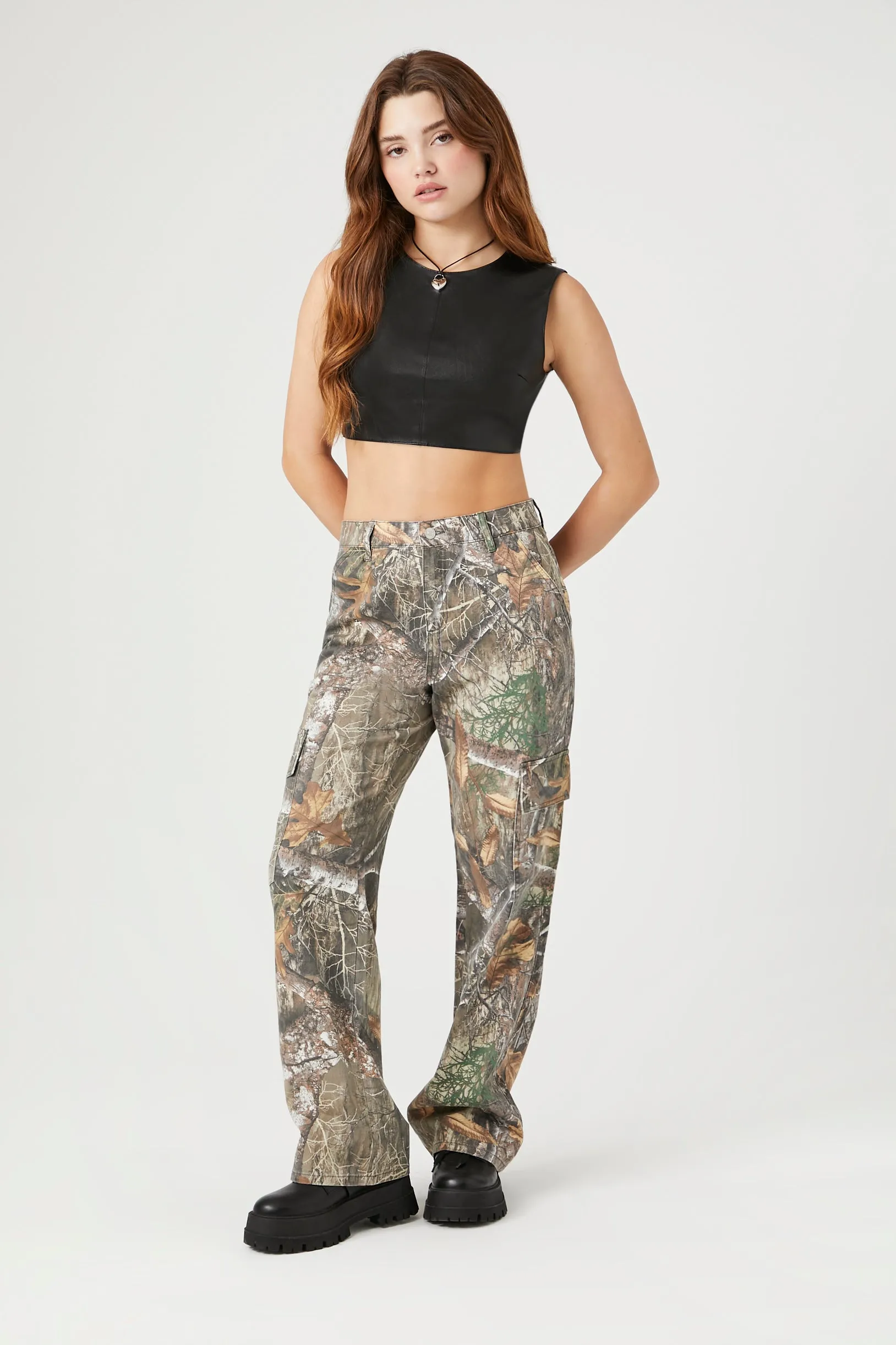 Camo Print Cargo Pant