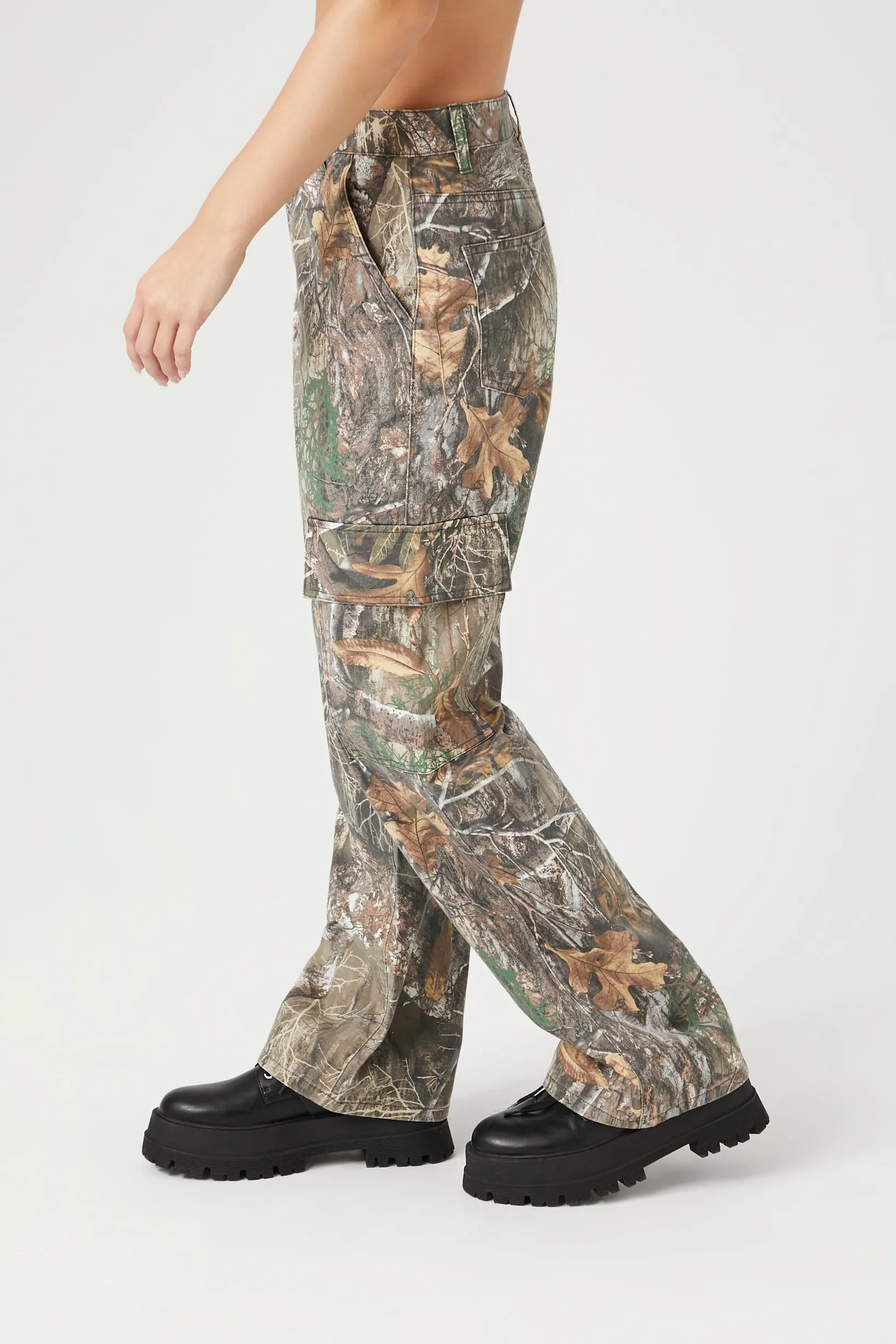 Camo Print Cargo Pant