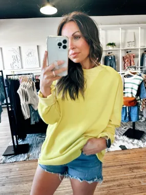 Candace Oversized Waffle Sweatshirt-3 Colors