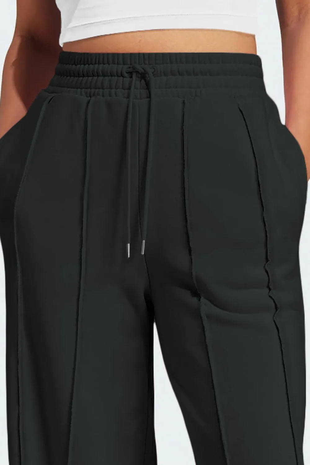 Casual Days Drawstring Wide Leg Active Pants