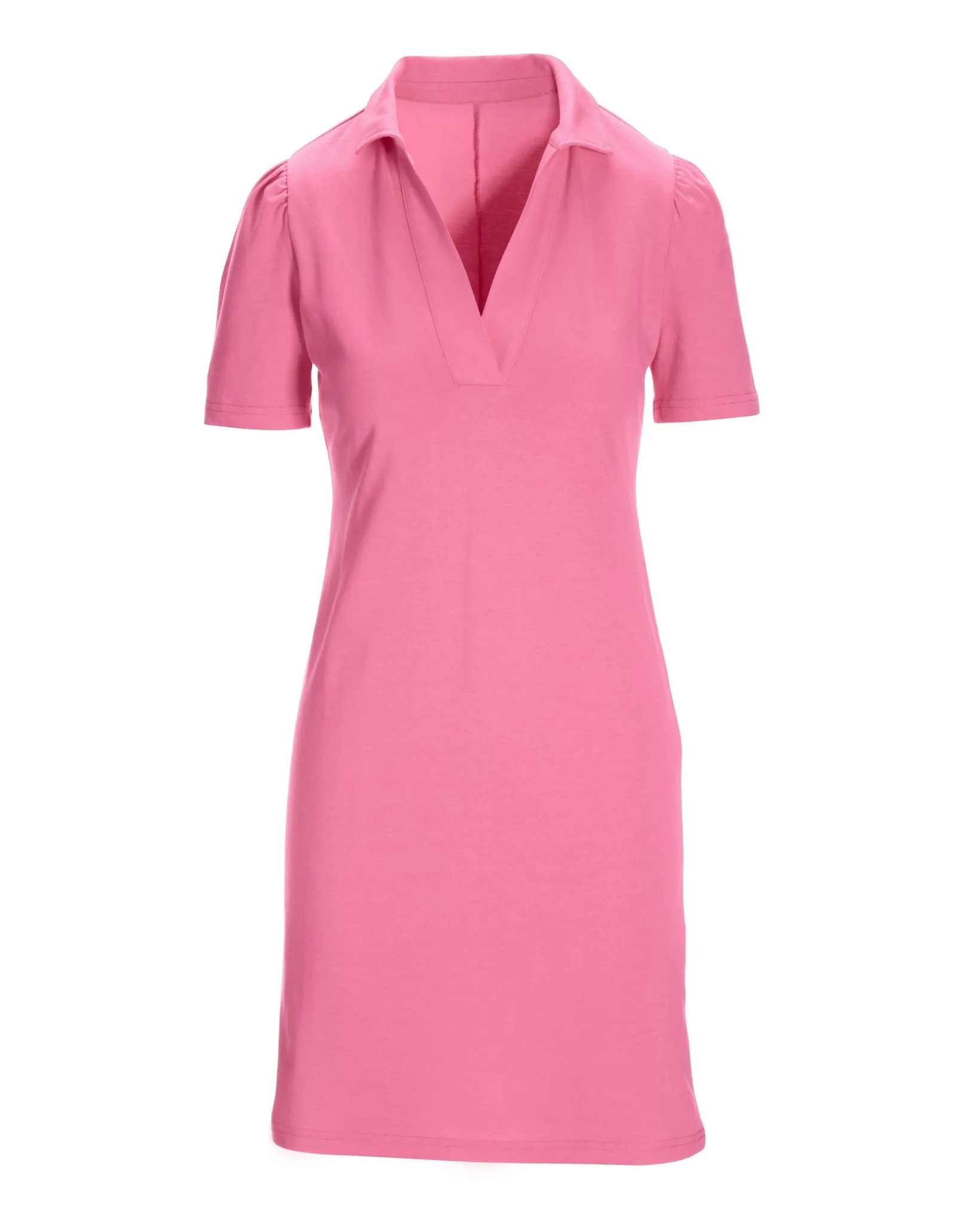 Casual Polo Dress Aurora Pink