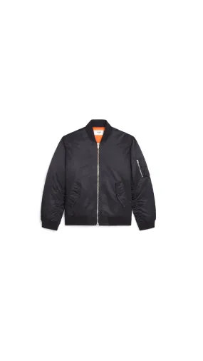 Celine Bomber Jacket In Nylon Twill - Black