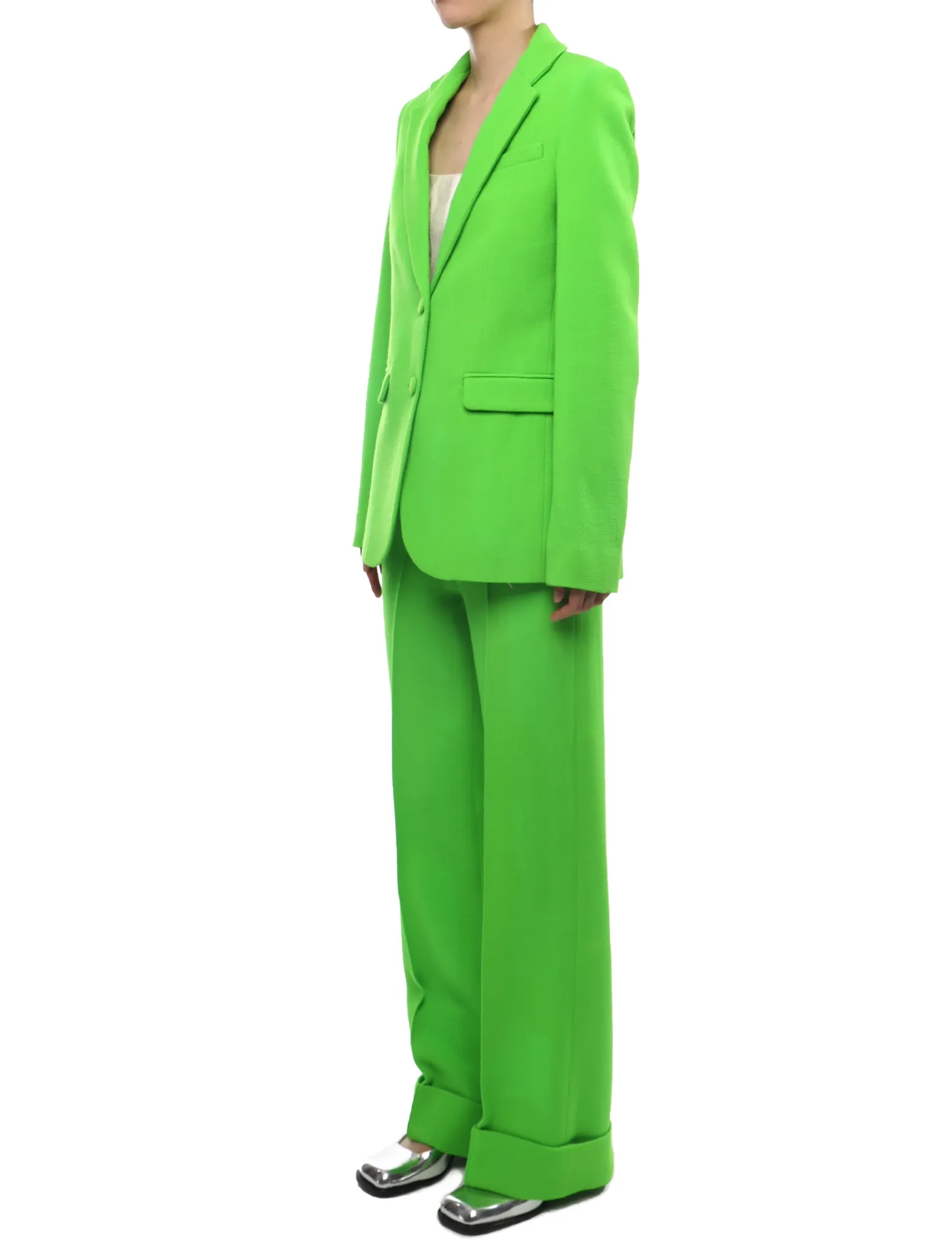 Christopher Kane Chroma Lime Green Blazer