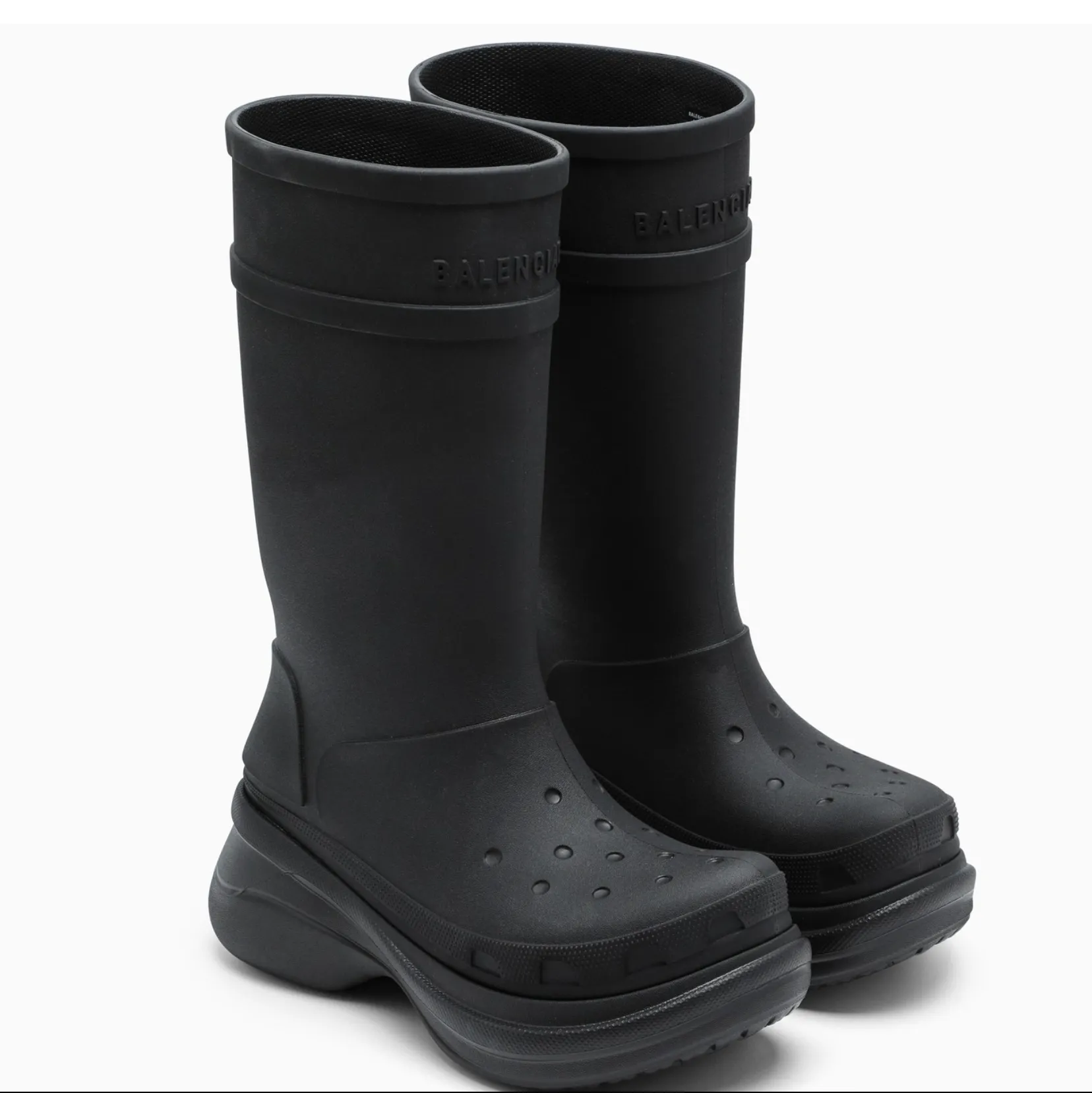 CHUNKY RAIN BOOTS - BLACK