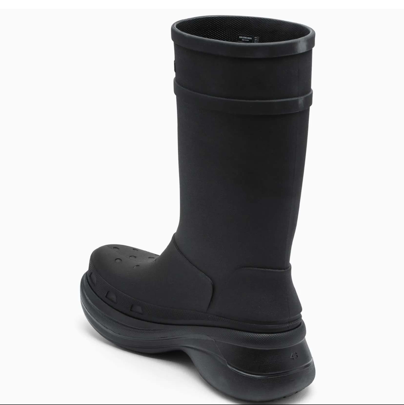 CHUNKY RAIN BOOTS - BLACK