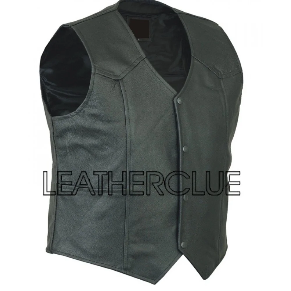 Classy Leather Waistcoat