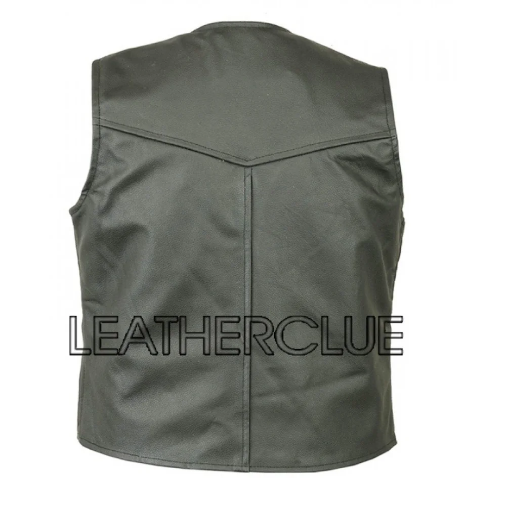 Classy Leather Waistcoat