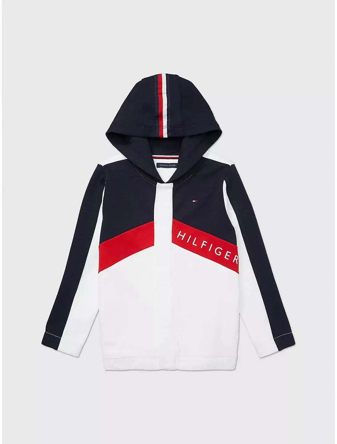 Colourblock Hoodie (Kids) - Fresh White