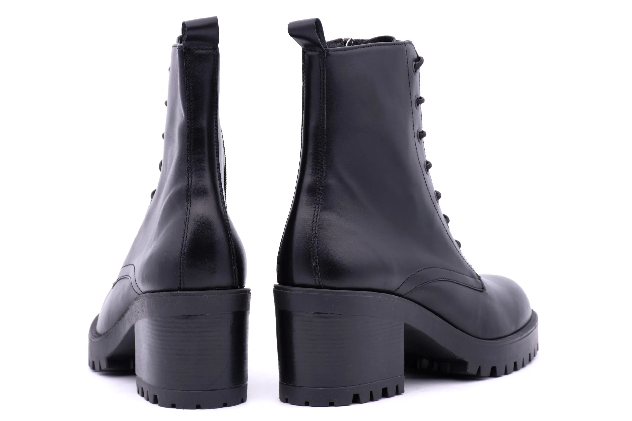 Combat Boots with Heel