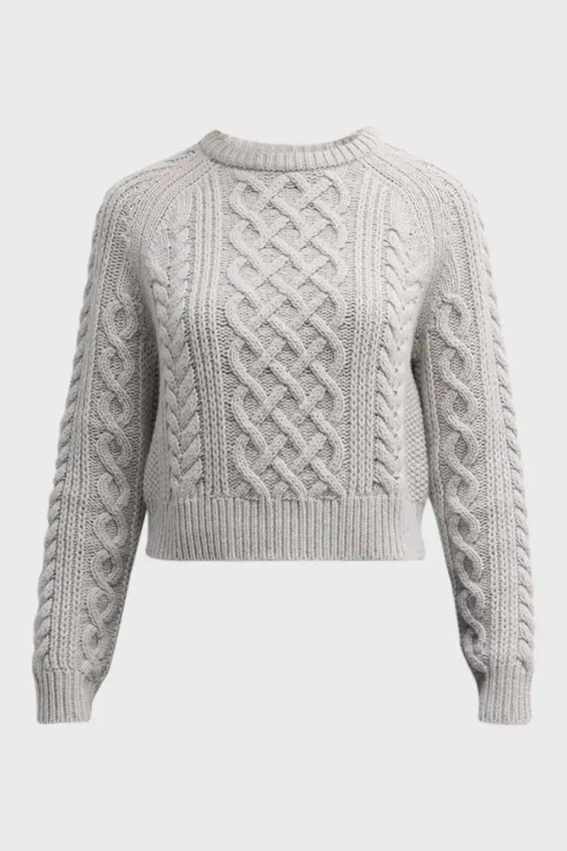 Coras Sweater - Light Grey Melange